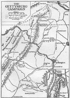 USA: 1863 1865: The Gettysburg Campaign, sketch map, 1942   Wall Maps