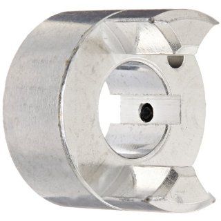 Ruland JSC21 10 A Jaw Coupling Hub with Keyway, Set Screw Style, Polished Aluminum, .625" Bore, 1 5/16" OD, 1 3/4" Length, 3/16" Keyway: Spider Couplings: Industrial & Scientific
