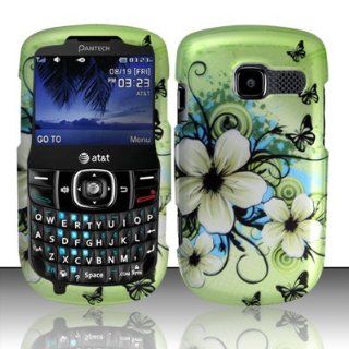 Pantech Link II P5000 Case (AT&T) Glamorous Flower Design Hard Cover Protector with Free Car Charger + Gift Box By Tech Accessories: Cell Phones & Accessories