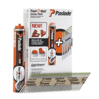 Paslode Fuel and Nails Combo Pack 2 3/8 in x .113 Pneumatic Nails