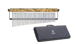 TreeWorks Chimes TRE630 Large Single Row Concert Chime with Attached Damper Swing Arm and TRE51 Hard sided Bag: Musical Instruments