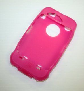 Hot Pink Silicone Cover Compatable for Otterbox Defender Case 3g 3gs Cell Phones & Accessories