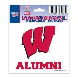 Wisconsin Badgers Official NCAA 3"x4" Car Window Cling Decal by Wincraft : Sports Fan Automotive Decals : Sports & Outdoors