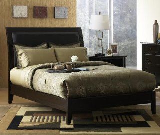 Modus Furniture City II California King Size Leatherette Low Profile Sleigh Bed, Coco: Home & Kitchen