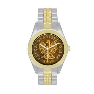 Polish 10 zlotych coin back side on two tone watch from Zazzle