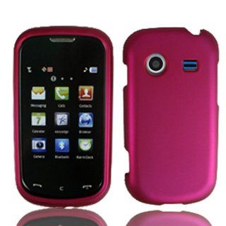 For Verizon Samsung Character R640 Accessory   Rubber Pink Hard Case Protector Cover + Lf Stylus Pen: Cell Phones & Accessories
