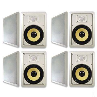 Acoustic Audio HD650 In Wall 6.5" Speaker 4 Pair Pack 2 Way Home Theater 2400 Watts New HD650 4Pr: Electronics