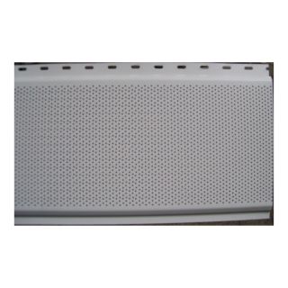White Vented Soffit (Common: 6 in x 12 ft; Actual: 6 in x 12 ft)