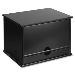 Wholesale CASE of 2   Victor Midnight Black Wood Desktop Organizer Desktop Organizer, 13"x10 1/2"x9 2/5", Black : Office Desk Organizers : Office Products