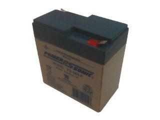 Powersonic PS 665   6 Volt/6.5 Amp Hour Sealed Lead Acid Battery with 0.250/0.187 Fast on Terminals: Electronics