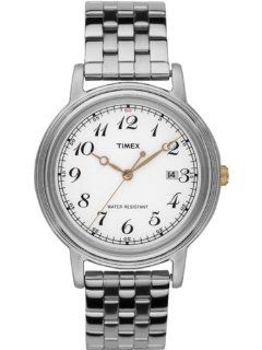 Timex Originals Classic Series White INDIGLO Dial Stainless Steel Bracelet Watch T2N672: Watches