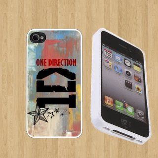 1D Music Custom Case/Cover FOR Apple iPhone 4 / 4s** WHITE** Rubber Case ( Ship From CA ): Cell Phones & Accessories