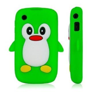 Tinkerbell Trinkets GREEN Penguin For Blackberry Curve 8520 8530 9300 3G Cute Mobile Phone Case Cover: Cell Phones & Accessories