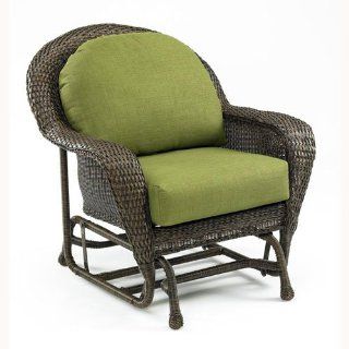 Outdoor Great Room Balsam Collection Deep Seating Glider Chair with Spectrum Cilantro Cushions  Patio Gliders  Patio, Lawn & Garden
