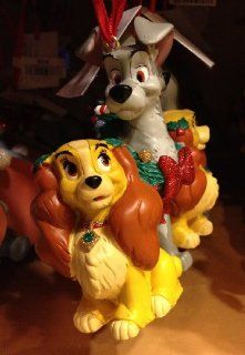 Disney Lady and the Tramp Figurine Ornament NEW : Decorative Hanging Ornaments : Everything Else