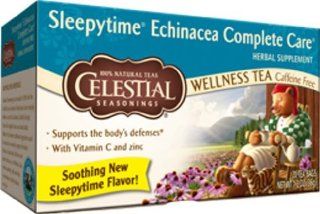 Celestial Seasonings Sleepytime Echinacea Complete Care, 20 Count Tea Bags (Pack of 6) : Herbal Teas : Grocery & Gourmet Food
