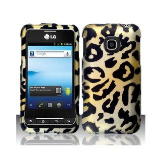 Yellow Cheetah Hard Cover Case for LG Optimus 2 II AS680 Cell Phones & Accessories