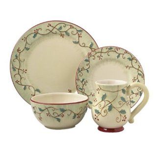 Pfaltzgraff Pepperberry 4 Piece Place Setting, Service for 1: Dinnerware Sets: Kitchen & Dining