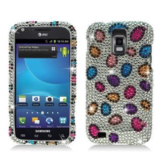 Aimo SAMT989PCLDI688 Dazzling Diamond Bling Case for T Mobile Samsung Galaxy S2 T989   Retail Packaging   Colorful Leopard: Cell Phones & Accessories