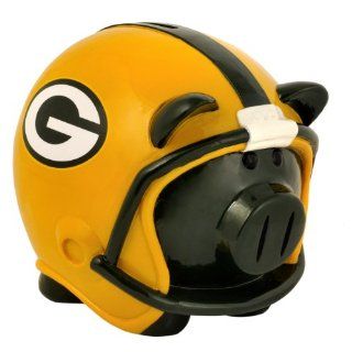 NFL Green Bay Packers Resin Large Helmet Piggy Bank: Sports & Outdoors