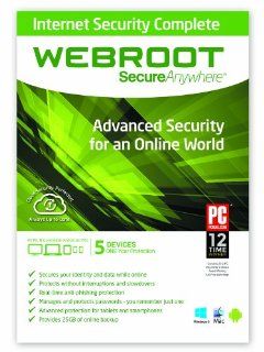 Webroot SecureAnywhere Internet Security Complete   5 Device: Software