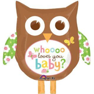 Whooo Loves You Baby Owl Super Shape Foil Balloon (1 per package): Toys & Games