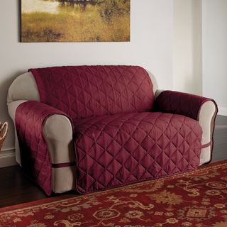Burgundy Microfiber Ultimate Sofa Protector