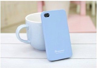 Happymori Silicon Slim Fit Case for Apple Iphone 4 Blue + Free Screen Protector+Free Cleaning Cloth: Cell Phones & Accessories