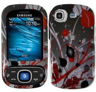 Red Burst Hard Case Cover Protector for Samsung Strive A687: Cell Phones & Accessories