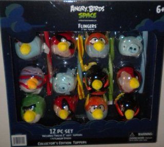 Angry Birds Space Flingers Toppers 12 Pcs Set: Toys & Games