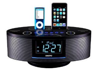 Sanyo DMP 692 Dual Dock Music System for iPod and iPhone (Black) : MP3 Players & Accessories