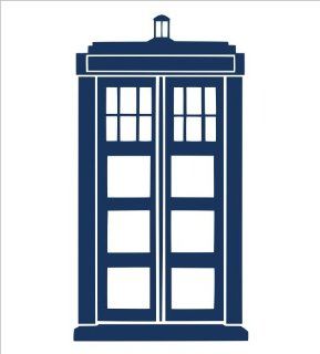 Doctor Who Tardis Vinyl Die Cut Decal Sticker 7.50" Dark Blue: Everything Else