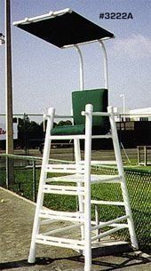 PVC Umpire Chair with Cushion : Tennis Court Equipment Accessories : Sports & Outdoors
