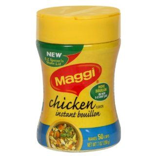 Maggi Instant Chicken Bouillon, 7 Ounce (Pack of 6) : Packaged Chicken Bouillons : Grocery & Gourmet Food