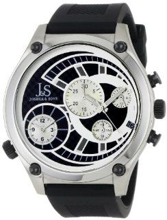 Joshua & Sons Men's JS713SS Dual Time Quartz Chronograph Watch: Watches