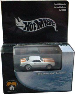 Hot Wheels 100% CHARITY 1969 Chevrolet Camaro Black Box LIMITED EDITION White & Orange 1:64 Scale Collectible Die Cast Car: Toys & Games