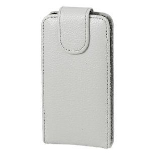 Ash Gray Textured Faux Leather Magnetic Clip Pouch Case for iPhone 3G: Cell Phones & Accessories