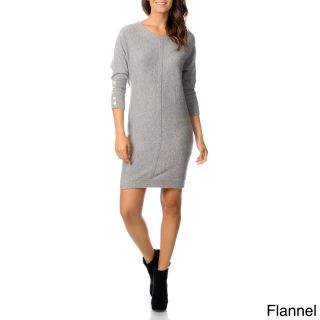 Republic Clothing Ply Cashmere Womens Boat Neck Sweater Dress Grey Size S (4 : 6)