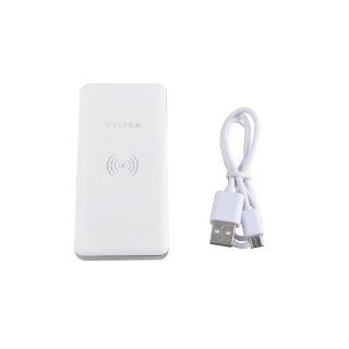 711TEK (TM) Power Bank + Qi Wireless Charger + wireless receiver for Samsung S4 I9500 10000mAh High Capacity Transmitting Terminal of Wireless Charge   White: Cell Phones & Accessories