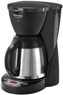 Black & Decker DCM2590 SmartBrew 8 Cup Drip Coffeemaker with Thermal Carafe, Black Black And Decker Smartbrew Plus Kitchen & Dining