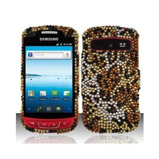Yellow Cheetah Bling Gem Jeweled Crystal Cover Case for Samsung Admire Vitality SCH R720: Cell Phones & Accessories