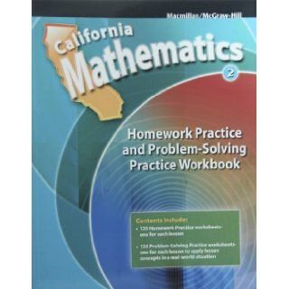 Homework Practice and Problem Solving Practice Workbook Grade 2 (California Mathematics): Altieri: 9780021119660: Books