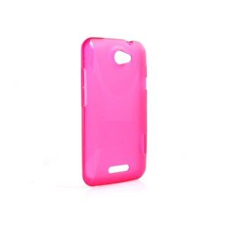 System S Pink Silicone Case Cover Skin for HTC One X S720E: Cell Phones & Accessories