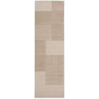 Nourison Calvin Klein Grid Bone Bowery Rug (23 X 76)