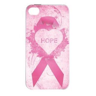 Breast Cancer Hope Pink Ribbon iPhone 4, 4s Case: Cell Phones & Accessories