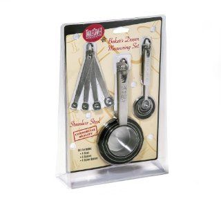 Intsupermai Stainless Steel Measuring Spoons Set of 6 with D-Ring Holder