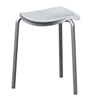 Rexite Well Stackable Bar Stool 2260 Seat Seat Finish: Grey, Frame Seat Finis