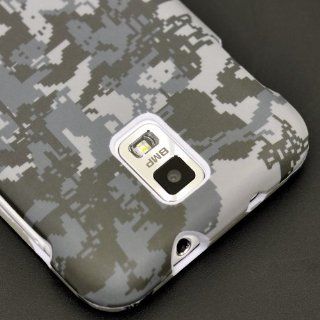 Samsung Galaxy S2 Skyrocket i727 AT&T Rubberized Coating Premium Snap on Protector Faceplate Hard Case Digital Camouflage ACU + TransmobileUSA Screen Film Protector: Cell Phones & Accessories