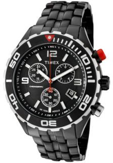 Timex 2M758  Watches,Mens SL Series Chronograph Black Dial Black Ion Plated SS, Chronograph Timex Quartz Watches