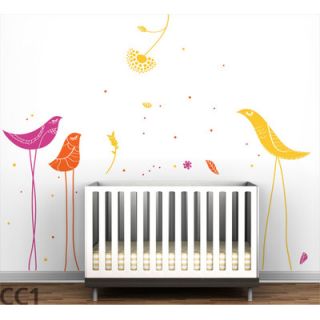 LittleLion Studio Color Block Carnival Birds Wall Decal DCAL VL LA 067 W CC C